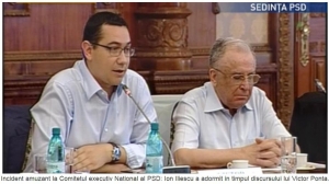 Incident amuzant la Comitetul executiv national al PSD: Ion Iliescu a adormit in timpul discursului lui Victor Ponta